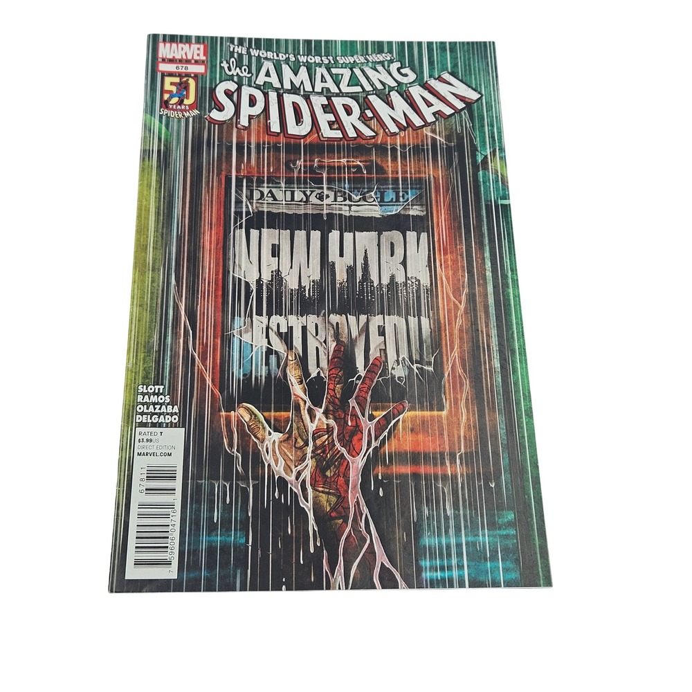 Marvel‎ Amazing Spider-Man #678 Comic Book Slott Ramos Olazaba Delgado
